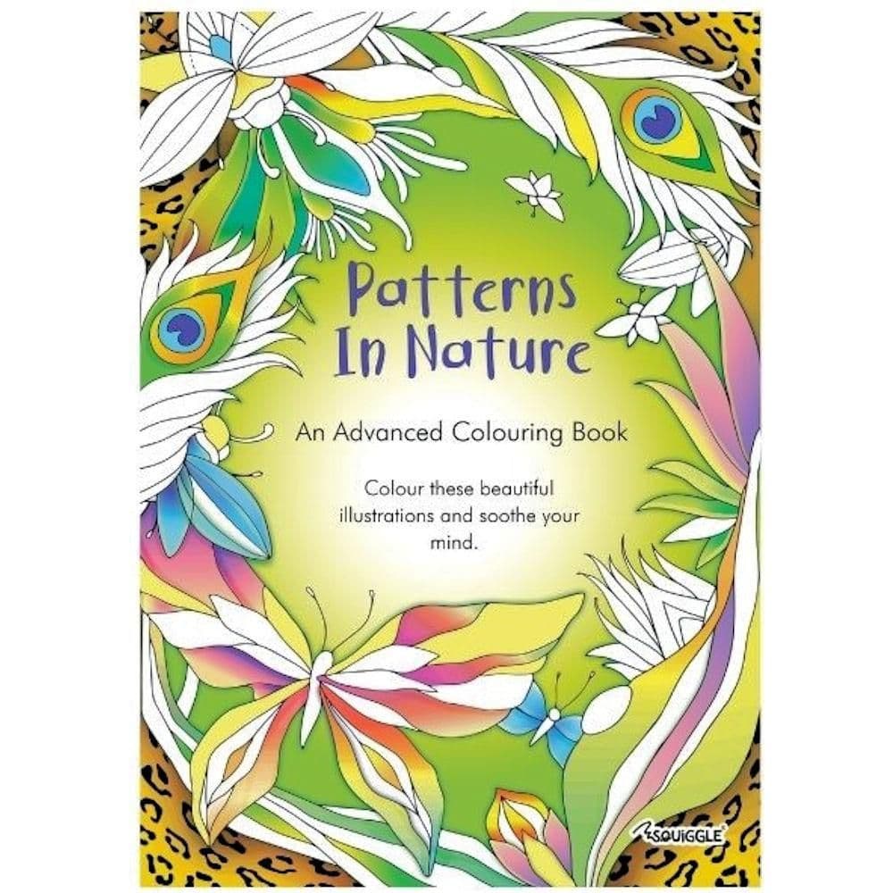 Squiggle Patterns in Nature Colouring Book