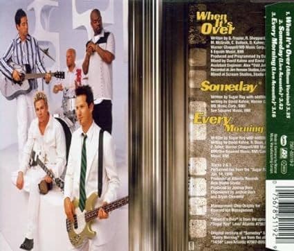 Sugar Ray When It's Over CD Single