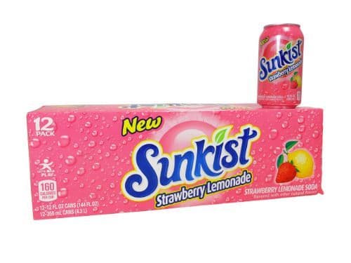 Sunkist Strawberry Lemonade 355ml (US)