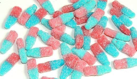 Sweetzone Fizzy Blue Bottles 100g  (UK)
