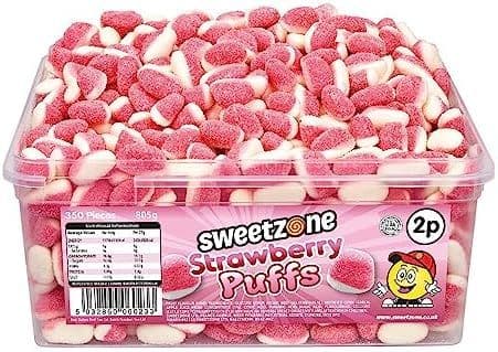 Sweetzone Mini Strawberry Puffs  ( UK )