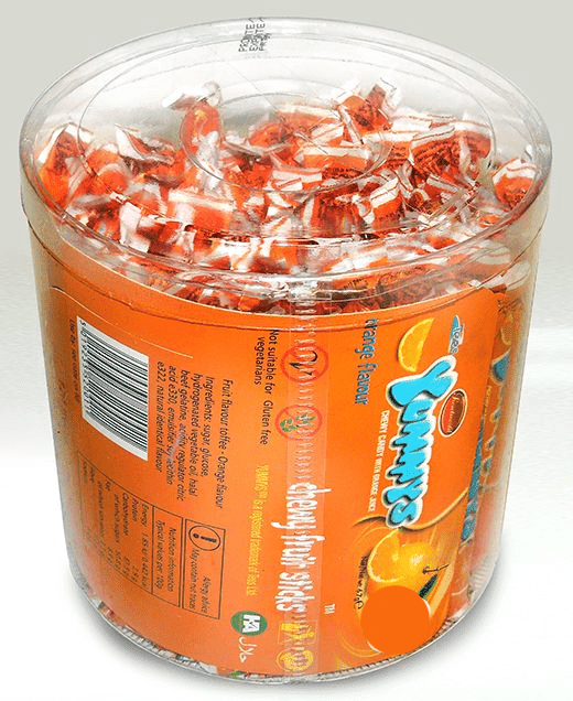 Tees Yummy Orange  Chewy Candy ( UK )