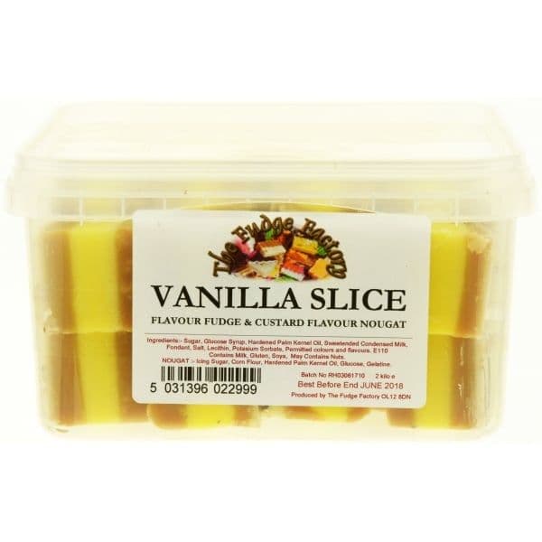 The Fudge Factory Vanilla & Custard Slice Fudge 100g  (UK)