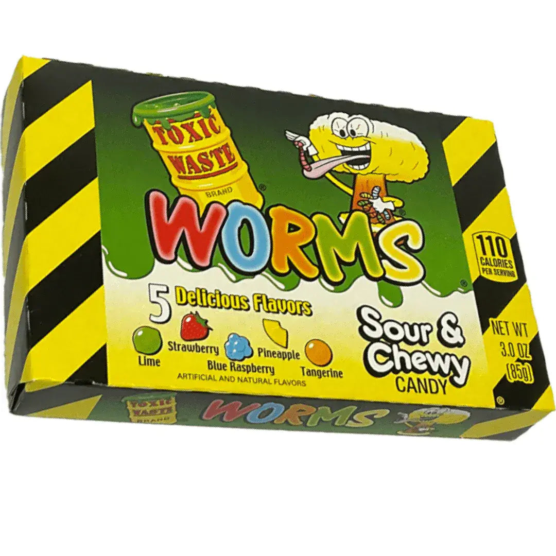 Toxic Waste Gummy Worm Theatre Box 85g ( UK )