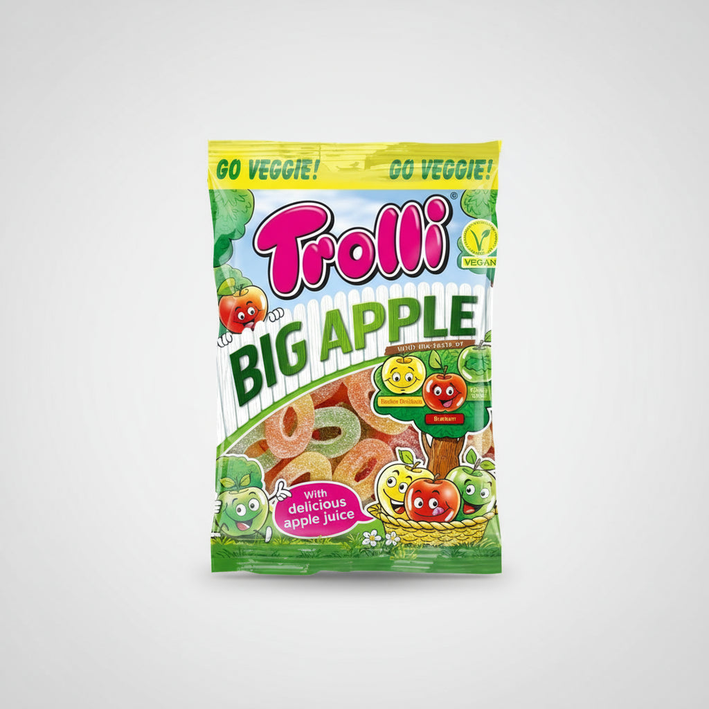 Trolli Big Apple Rings Share Bag 175g  packet ( Germany )