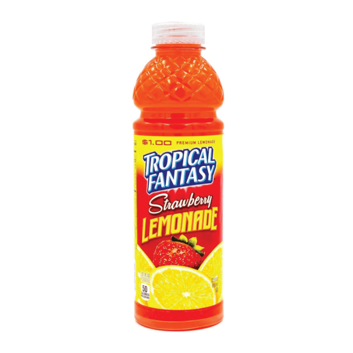 Tropical Fantasy - Premium Juice Cocktail - Strawberry Lemonade 22.5fl.oz (665ml)  ( US )