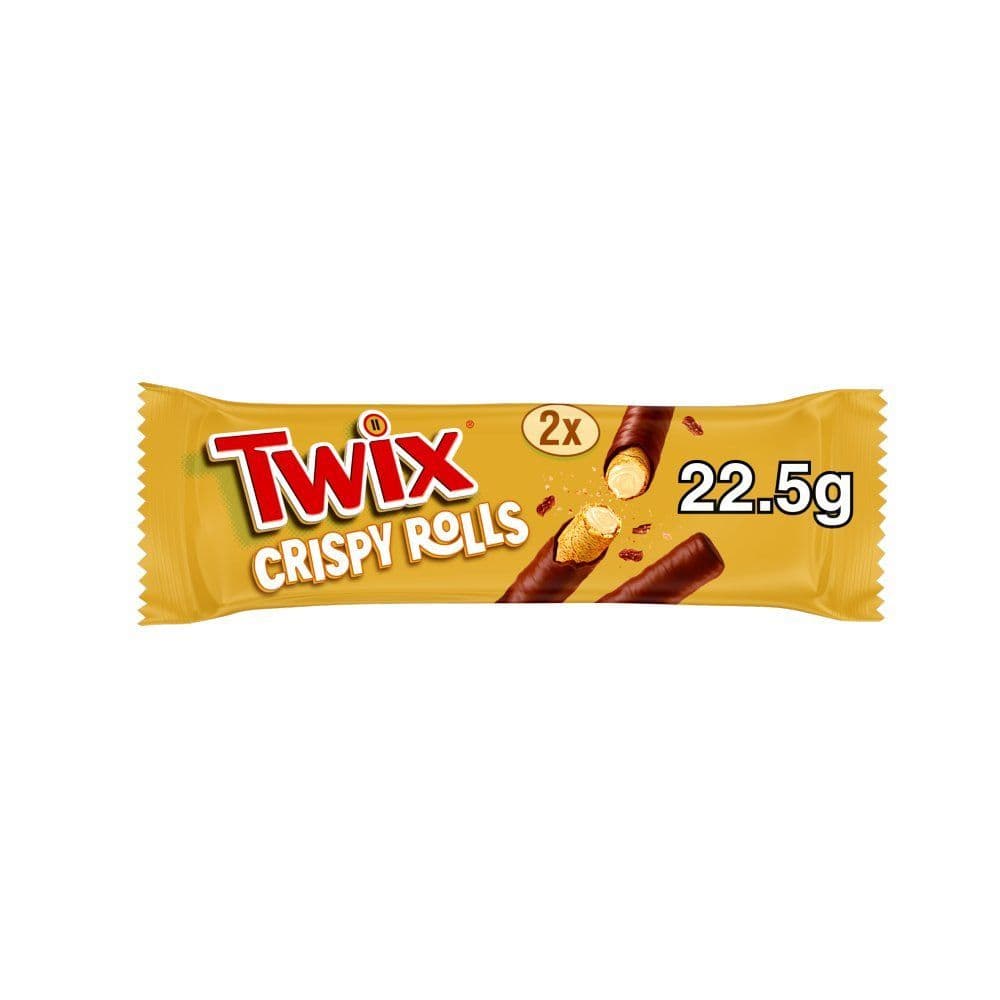 Twix Chocolate & Caramel Crispy Rolls 22.5g  ( UK )