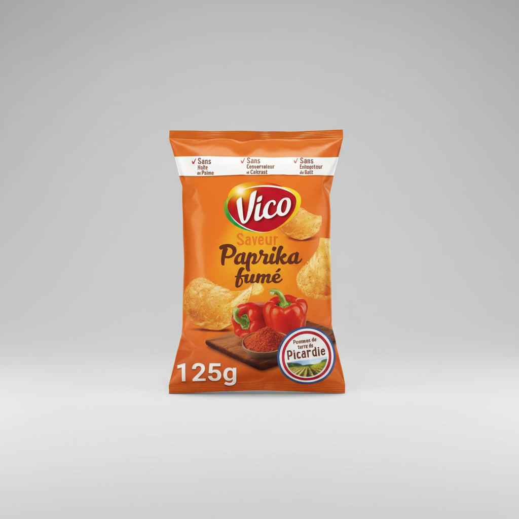 Vico Chips Paprika Flavour 120g ( France )