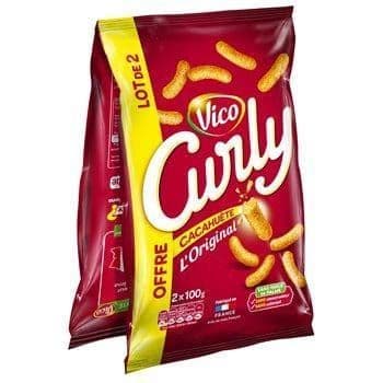 Vico Curly Cacahuete 2x100g ( France )