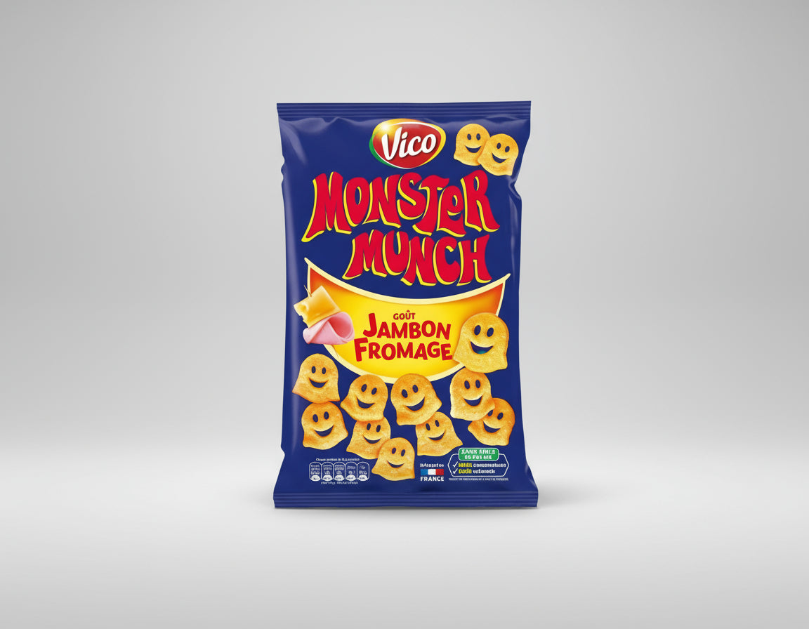 Vico Lorenz Monster Munch Ham & Cheese 85g ( France )