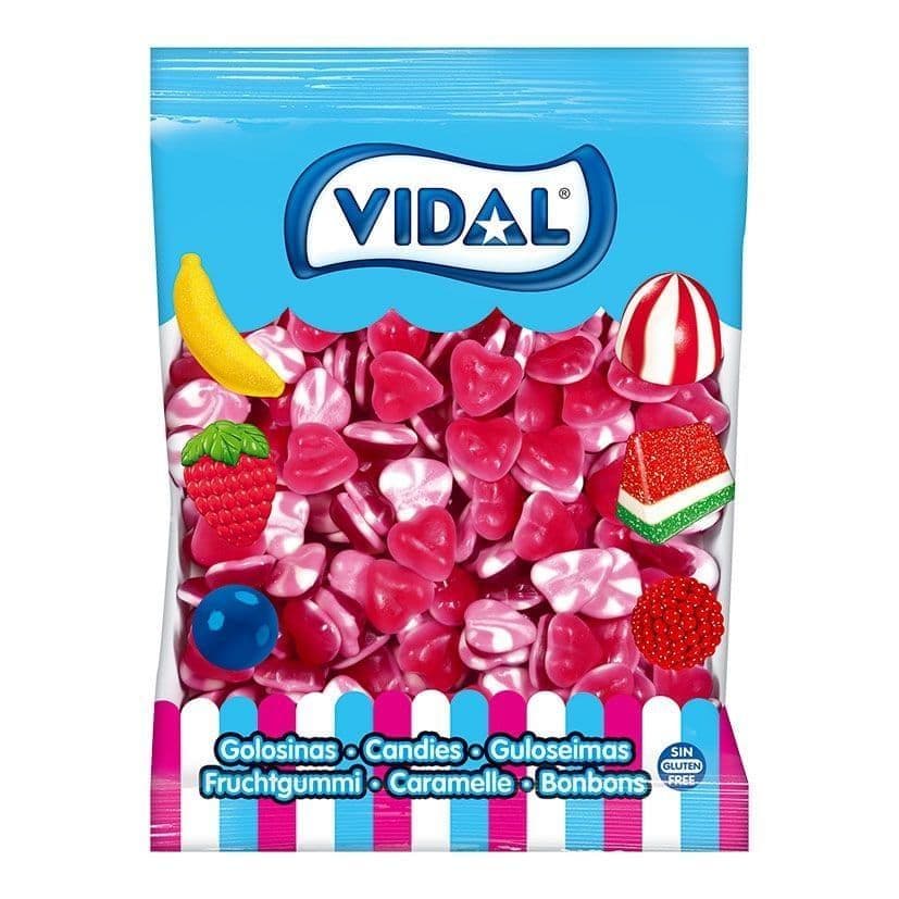 Vidal Red & White Jelly Hearts ( Spain )