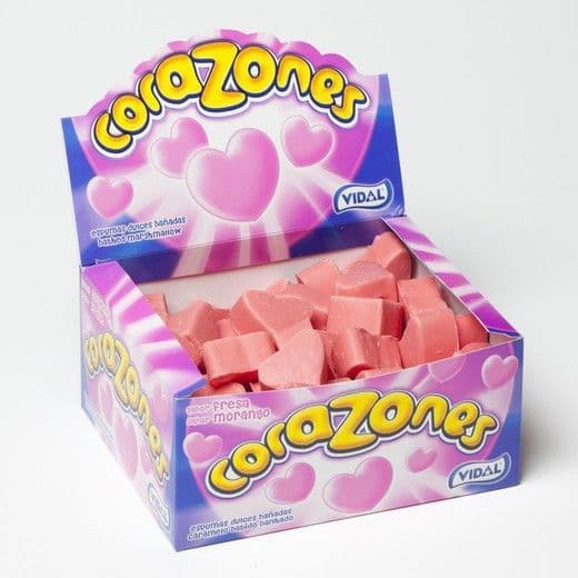 Vidal Strawberry Hearts Corazones pack of 10 ( Spain )