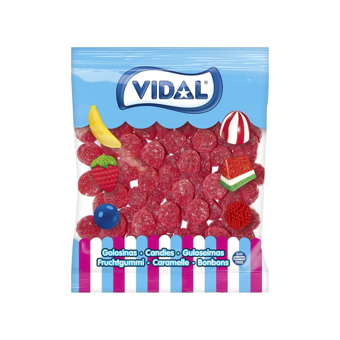 Vidal Sugared Strawberry Drops ( Spain )