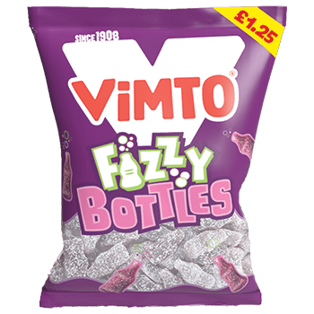 Vimto Fizzy Bottles  100g Packet ( UK )
