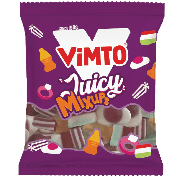 Vimto Juicy Mix Ups Share Bags 130g  ( UK )