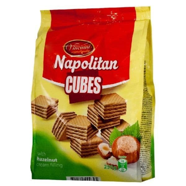 Vincinni Napolitan Cubes Hazelnut Cream 250g ( North Macedonia )