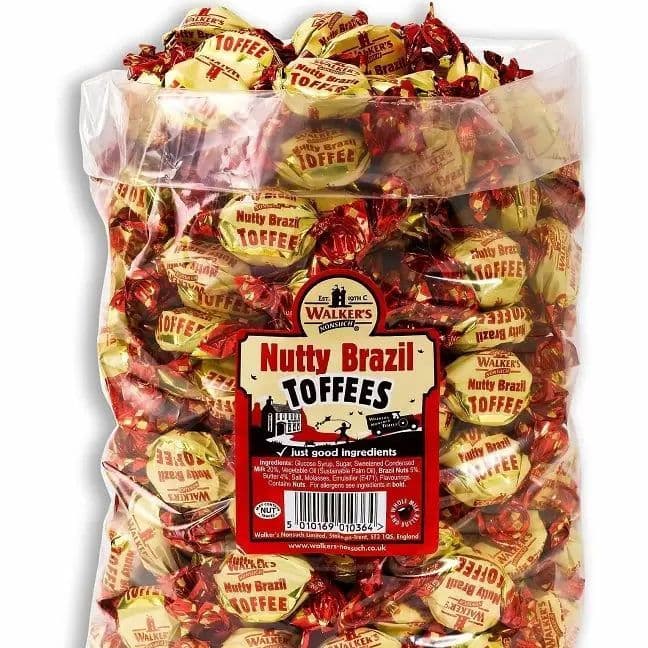 Walkers Nonsuch Nutty Brazil Toffees 100g ( UK )