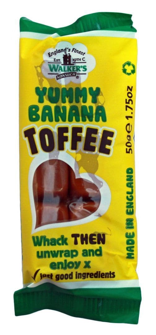 Walkers Nonsuch Yummy Banana Toffee 50g (UK)