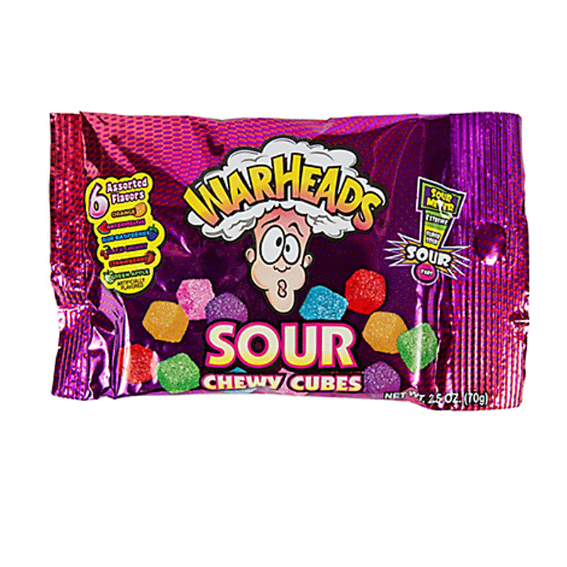 War Heads Sour Flavour Cubes 70g ( US )