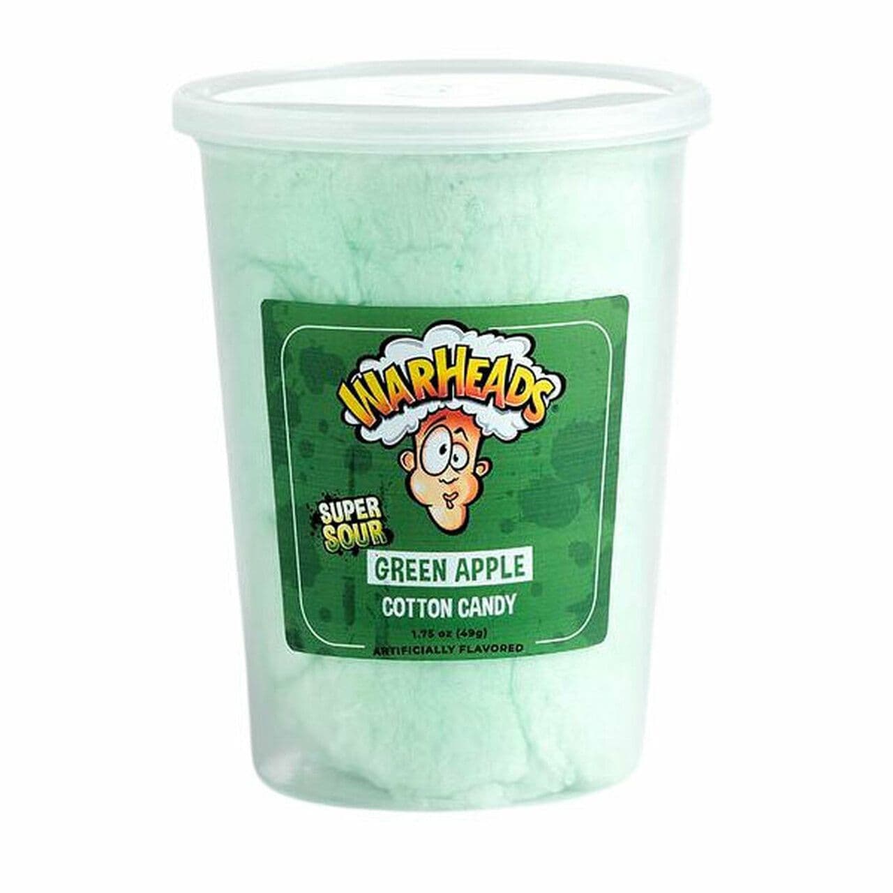 Warheads Cotton Candy Tub Green Apple 49g  ( US )