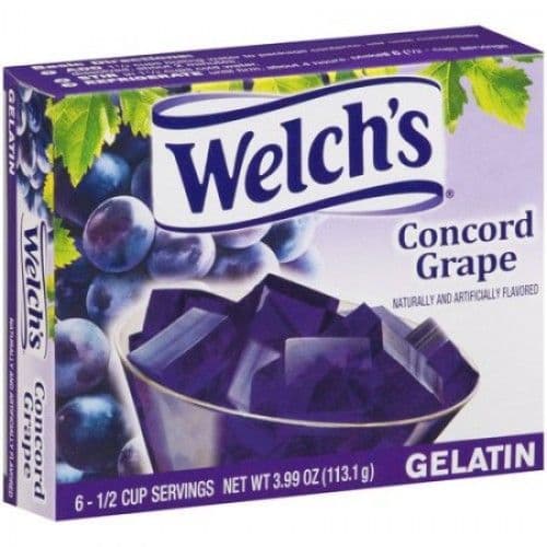 Welch's Concord Grape Gelatin 3.99oz (113.1g)  (US)
