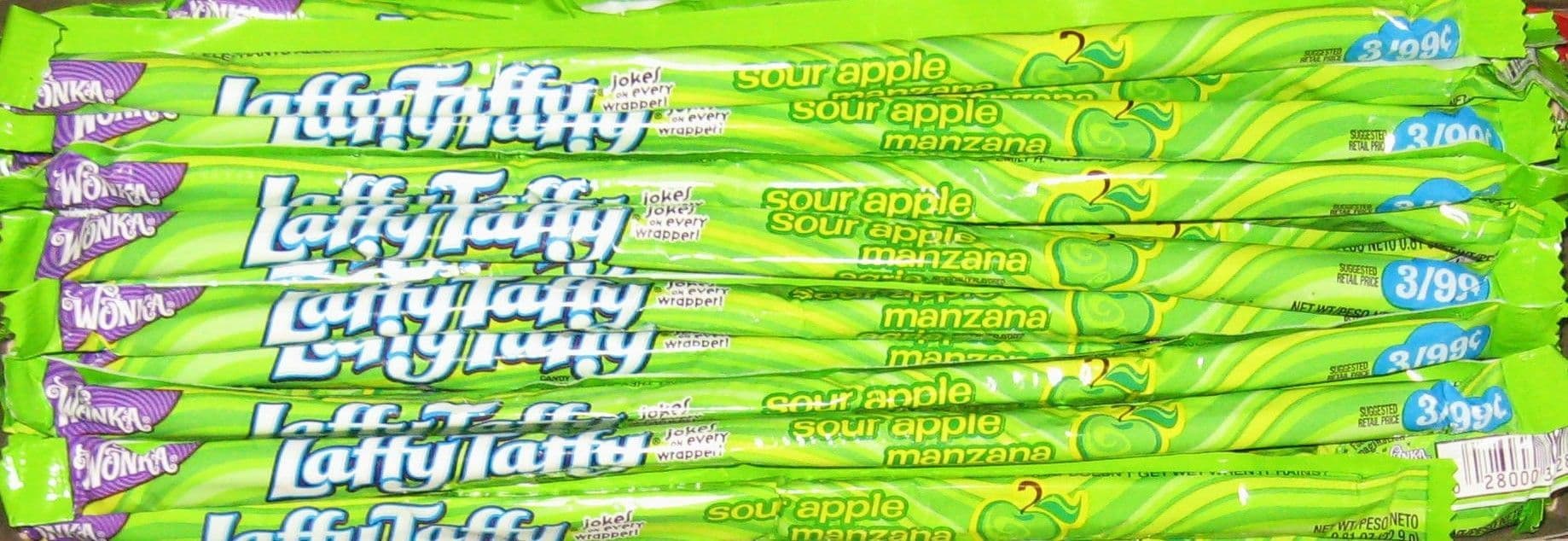 Wonka Laffy Taffy Sour Apple Rope 23g (US)