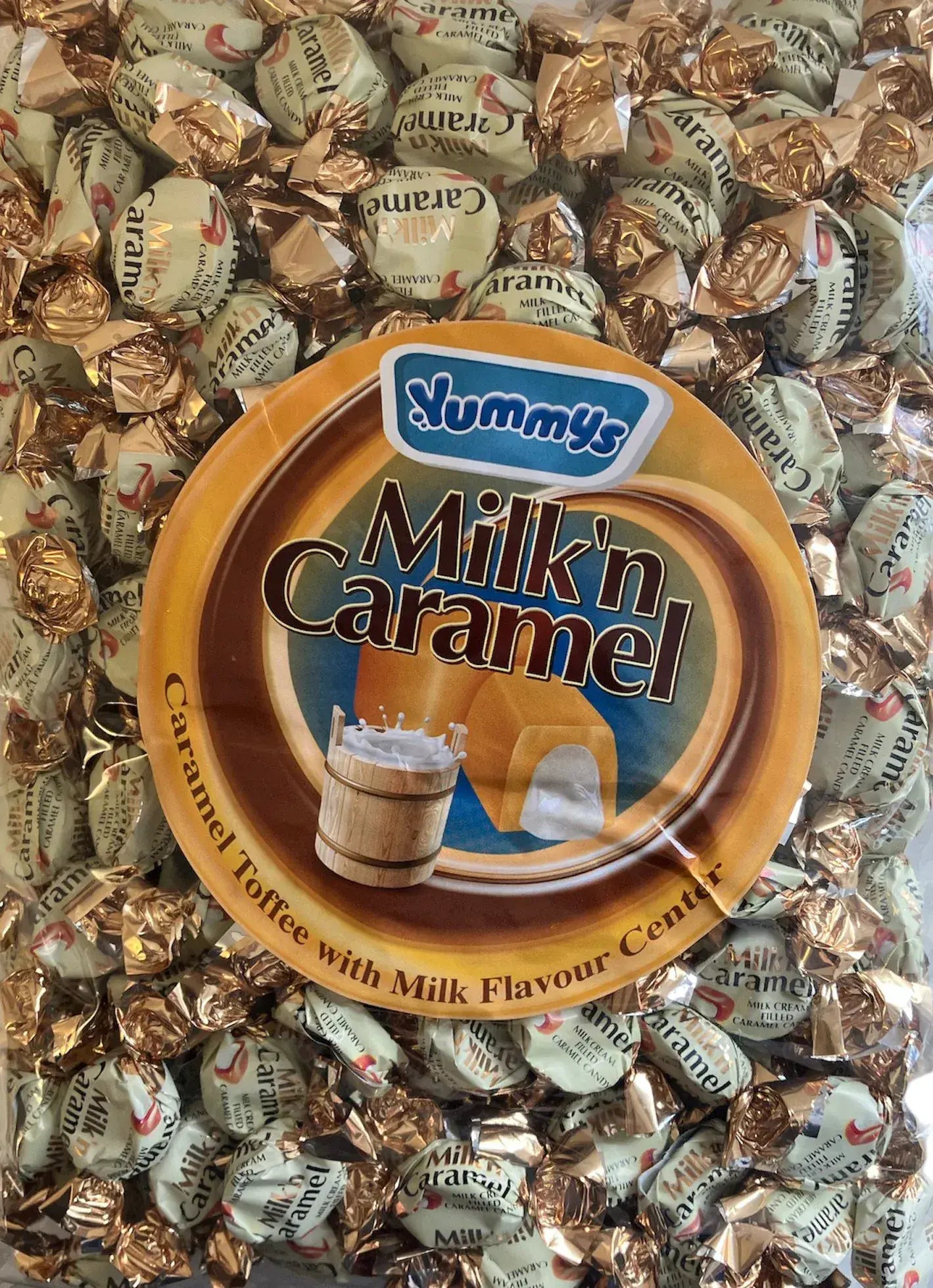 Yummys Wrapped Milk & Caramel Toffees ( UK )