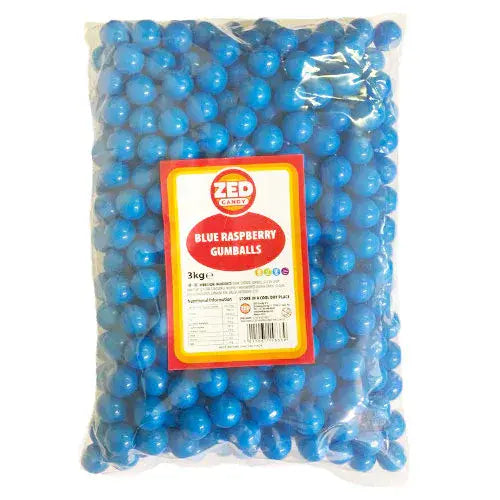 Zed Candy Blue Raspberry Gumballs 100g  ( UK )