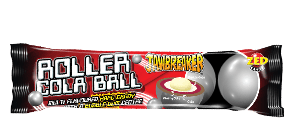 Zed Candy Roller Cola  Jawbreaker 4 Ball Pack ( Ireland )
