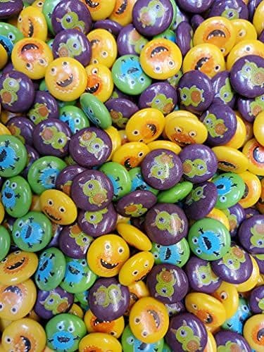 Zed Candy Tutti Frutti Monster Bubblegum Buttons 100g  ( UK )